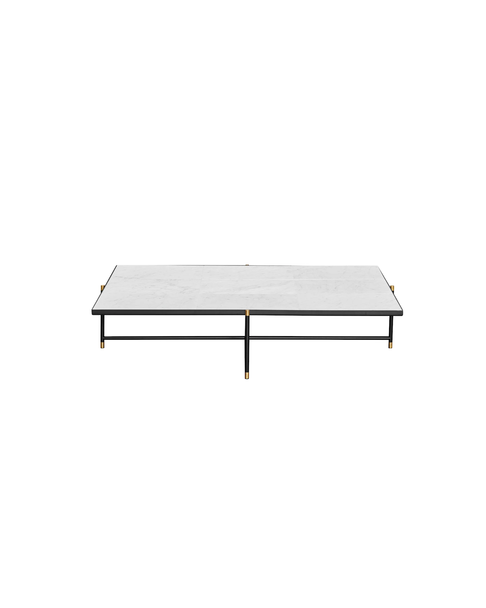 Hvid Handvrk Coffee Table Brass Frame 140 - HandvÄrk Aps Pendel