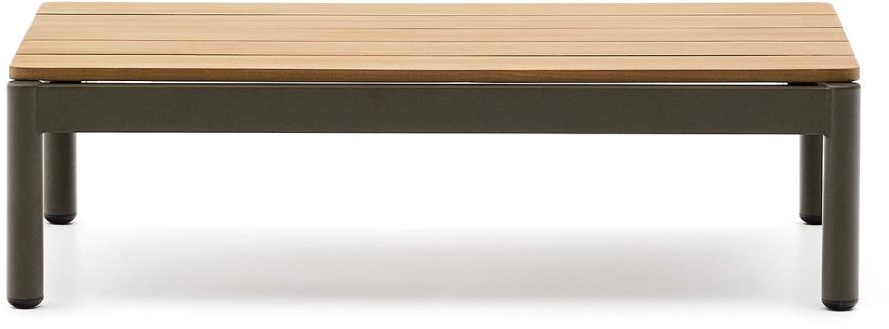 Natur/Khaki Sorells Udendørs Kaffebord Natur Khaki 91x57x25 - Kave Home Pendel  - 8447305035047