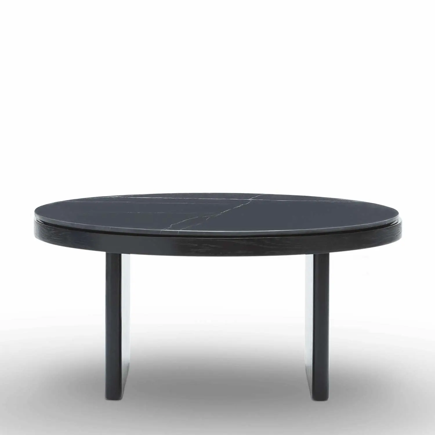 Sort Anza Coffee Table Black Marquina Marble Stained Black Oak Please Wait Seated 65Ø - Pendel