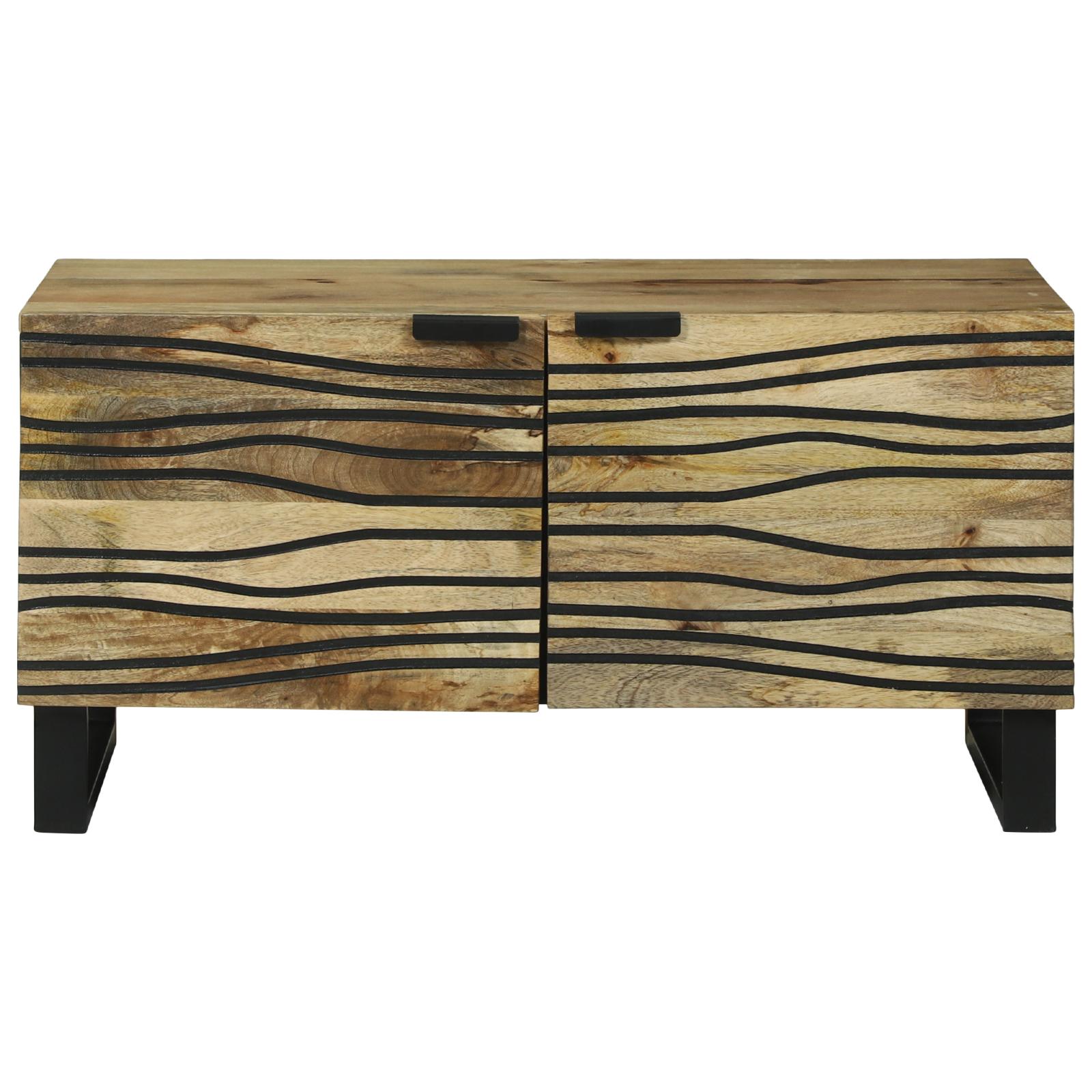 Kaffebord 80x50x40 Massivt Træ Mango - Pendel  - 8721158450340