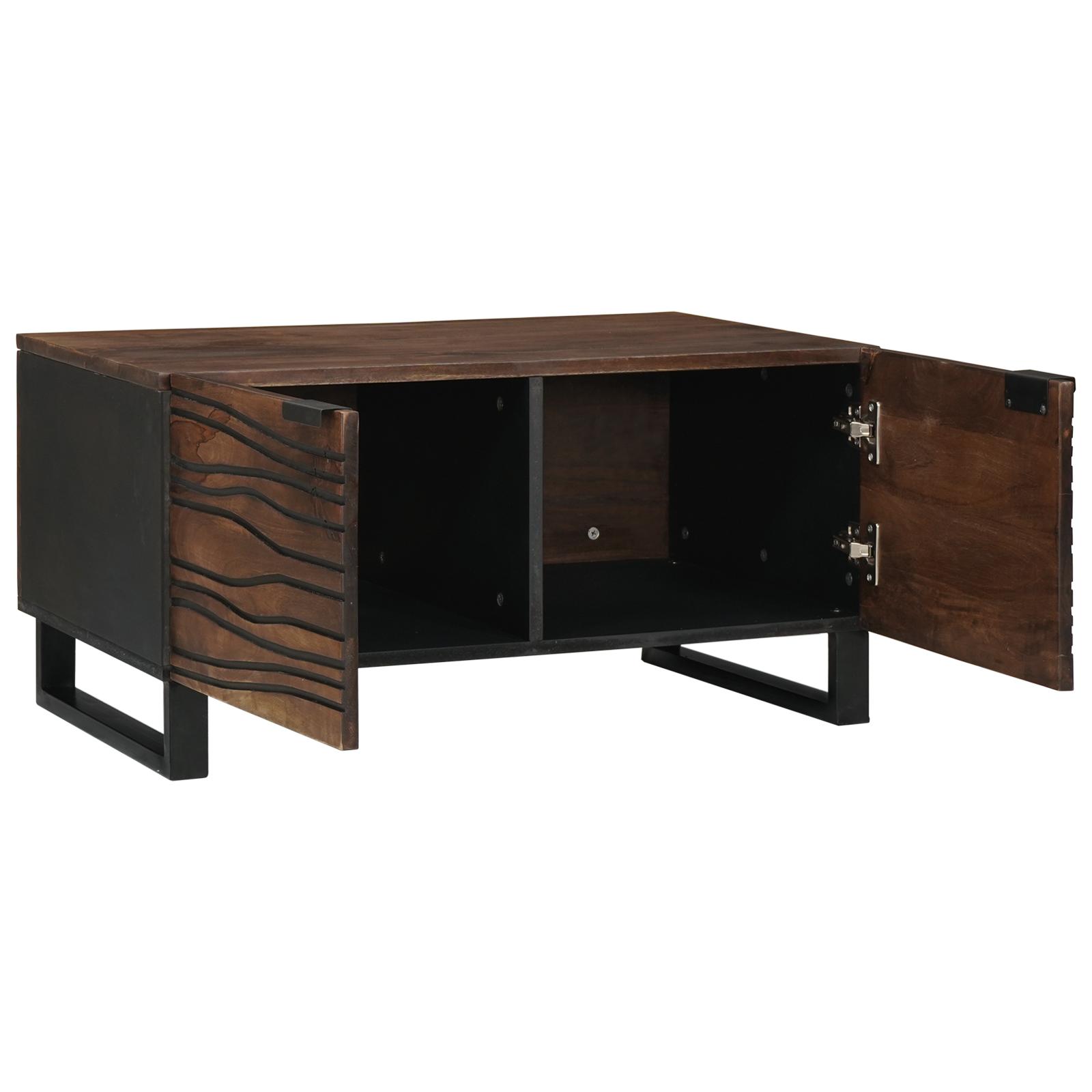 Kaffebord 80x50x40 Massivt Træ Ingeniørtræ - Pendel  - 8721158451064