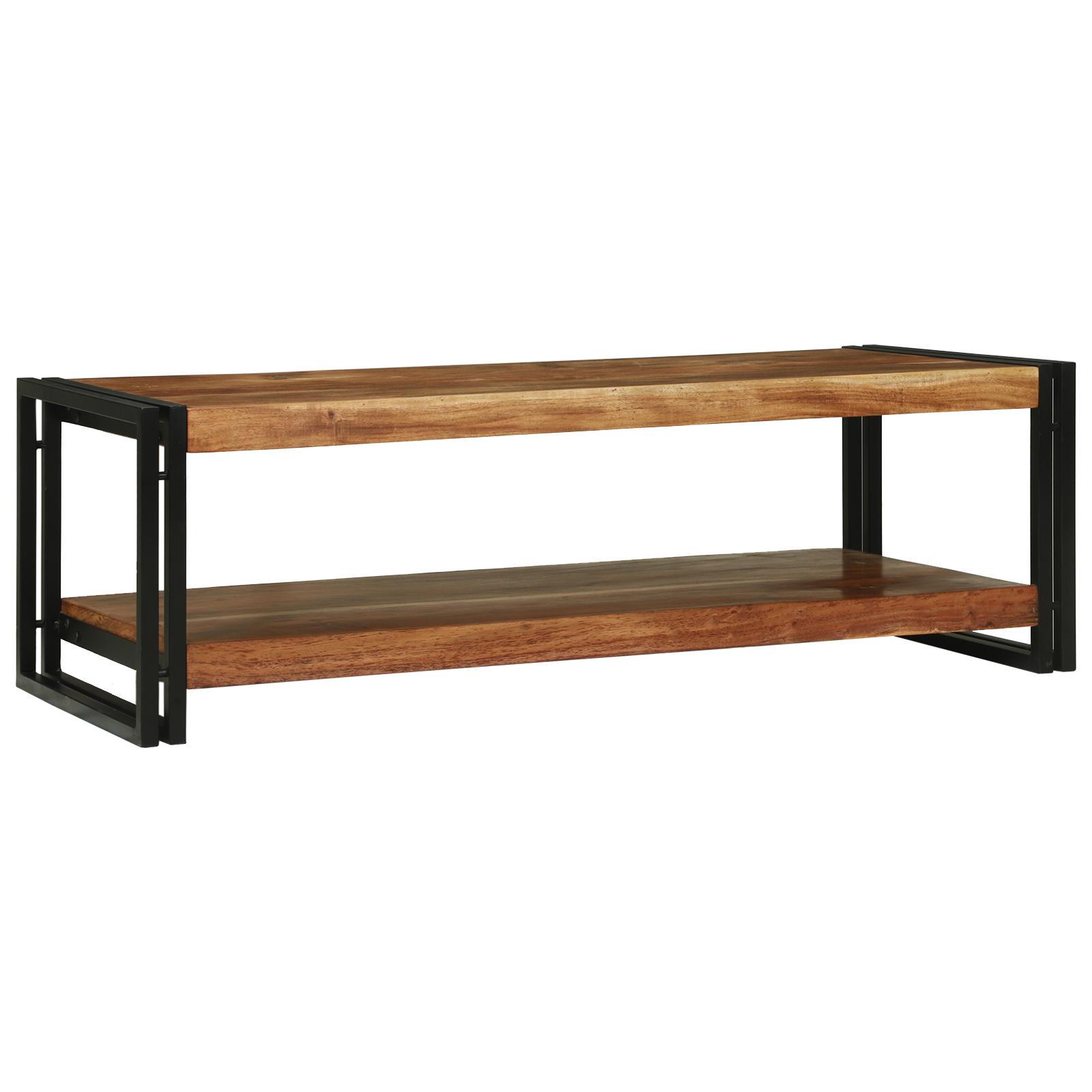 Kaffebord 120x50x38 Solidt Akacietræ - Pendel  - 8721158640055