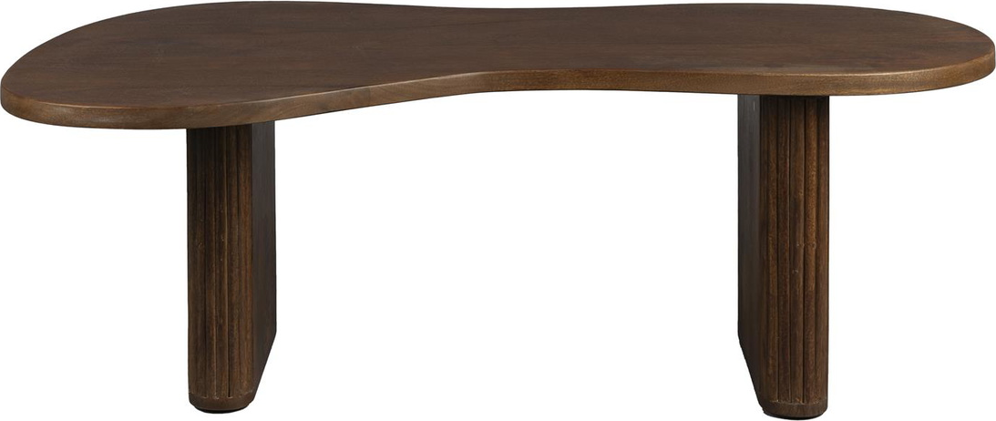 Mørkebrun Sofabord Dutchbone Tilon 110x60x40 Mangotræ Kaffebord Asymmetrisk - Dutchbone Pendel  - 8718548074835