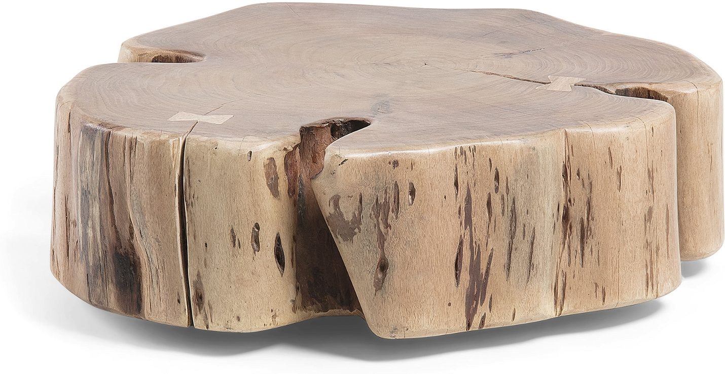 Natur Sofabord Kaffebord Kave Home Essi Massivt Akacietræ Med Hjul H2360 Rustik Kolonial - Kave Home Pendel  - 8433840434896