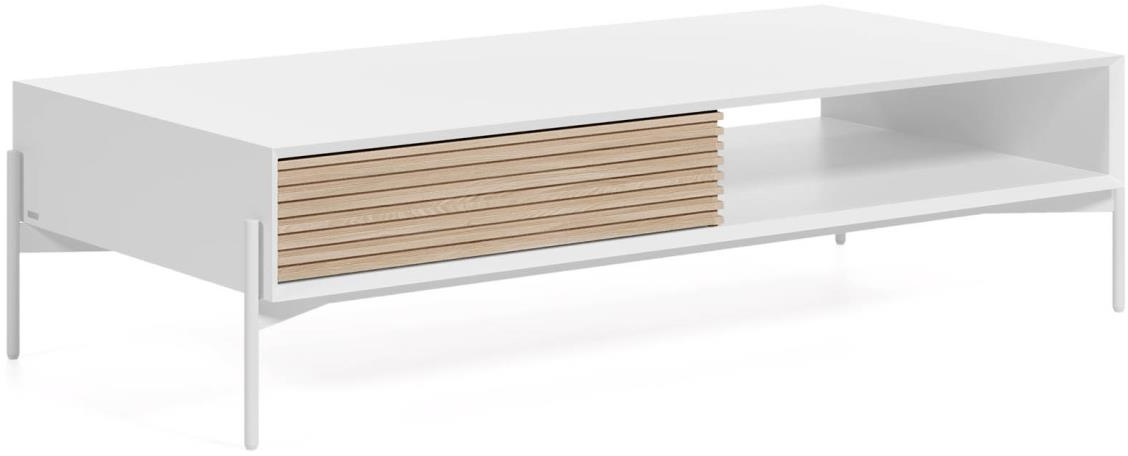 Hvid Kave Home Kaffebord Marielle Moderne Nordisk Sofabord Naturtræ 12460 - Kave Home Pendel  - 8433840670171