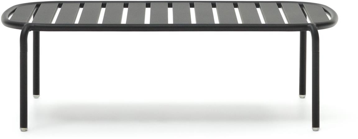 Grå Udendørs Sofabord Kaffebord Kave Home Joncols Aluminium 113x65x35 - Kave Home Pendel  - 8433840821870
