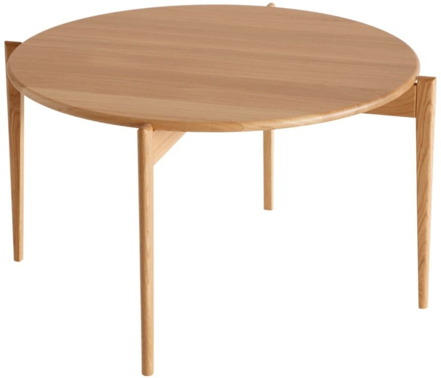 Olieret Egetræ Sofabord Kaffebord Oscarssons Mbel Tilia Rundt Massivt Ø88 H48 - Pendel  - 7331839031990
