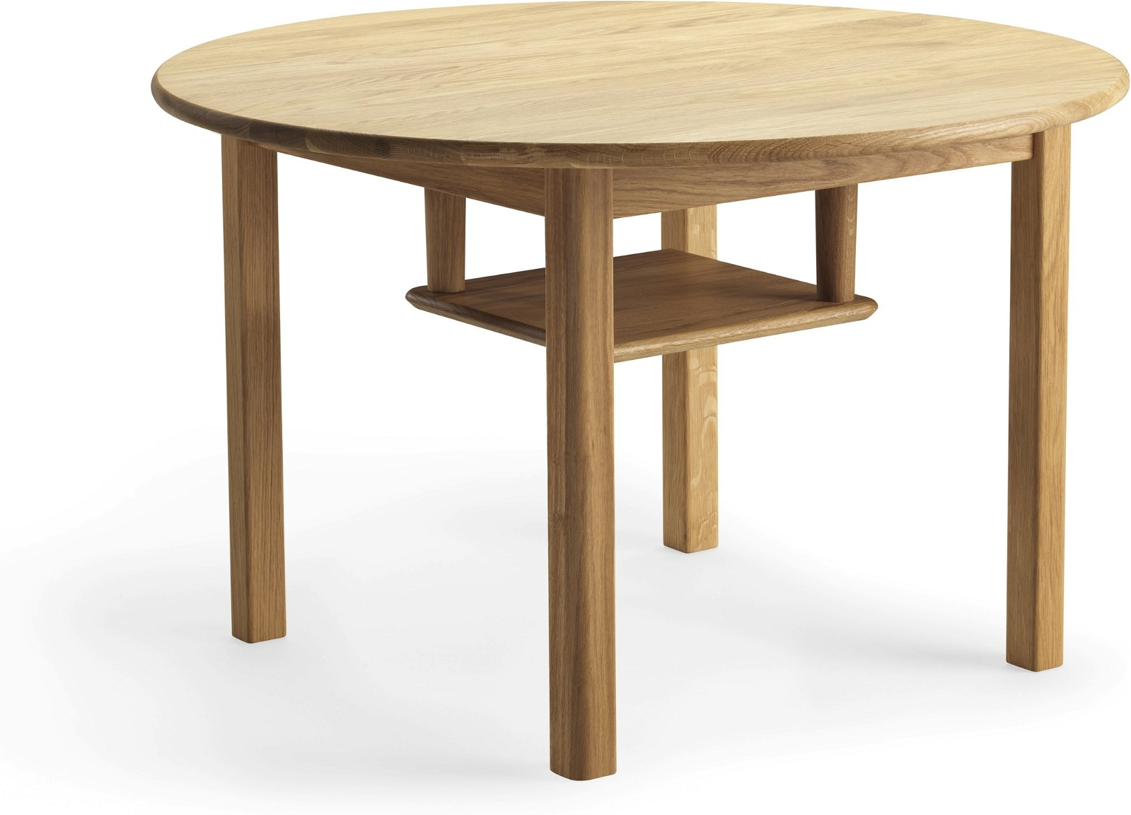 Olieret Egetræ Sofabord & Kaffebord Oscarssons Mbel Myra Massiv Ø80 H57 - Pendel  - 7331839037114