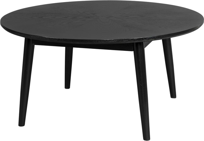 Hvid Sofabord Kaffebord Studio White Fabio Rund Askegrå Egetræsfiner Ø80 H40 - Studio White Pendel  - 8718548060265