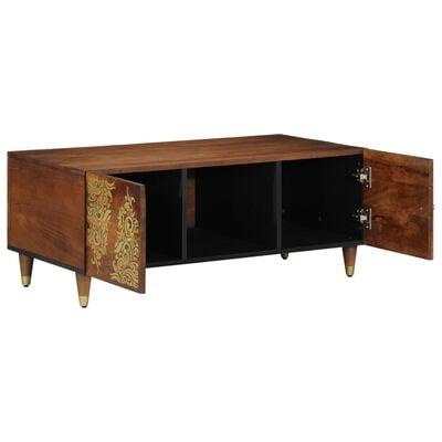 Kaffebord 100x54x40 Solid Træ Mango - Pendel  - 8721158497475